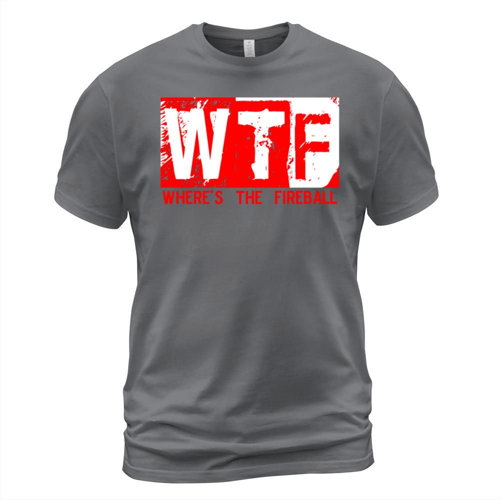 WTF WHERES THE FIREBALL trendy college frat party Men's T-Shirt