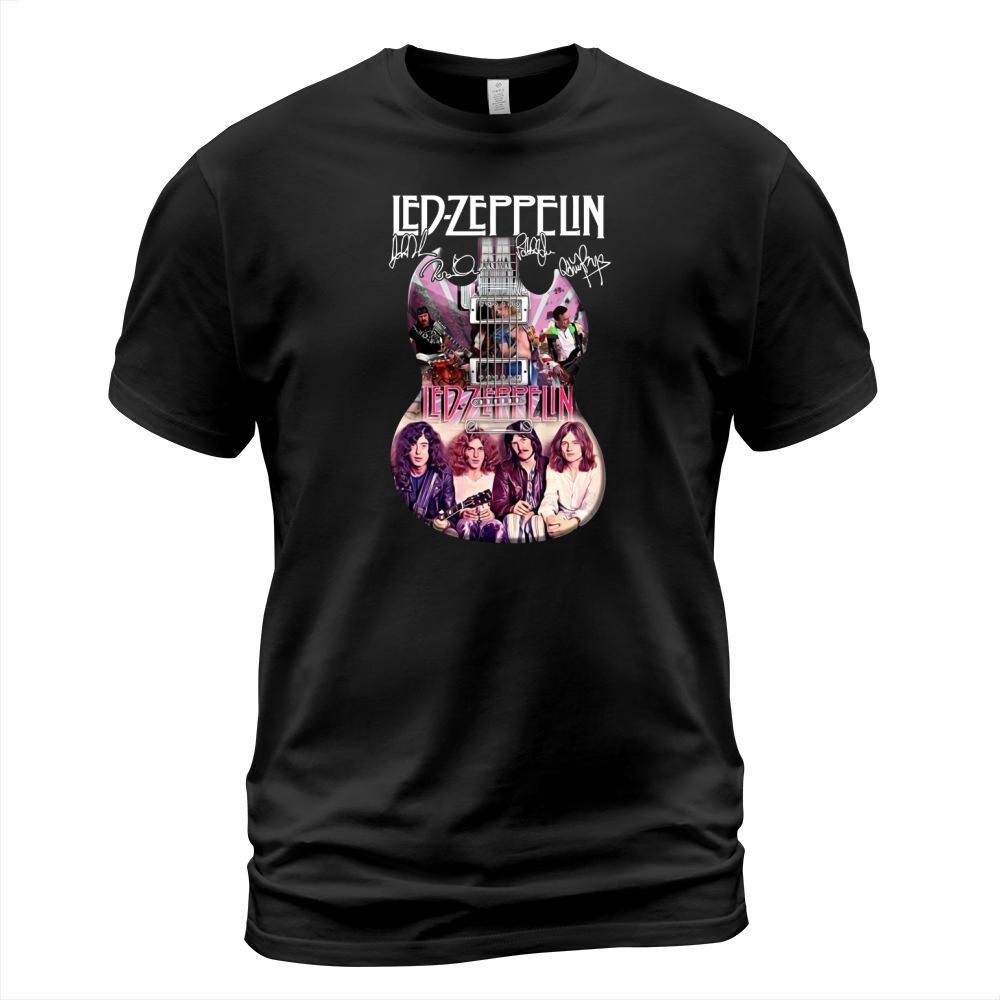 Led Zeppelin Guitar Signatures T-Shirt Unisex