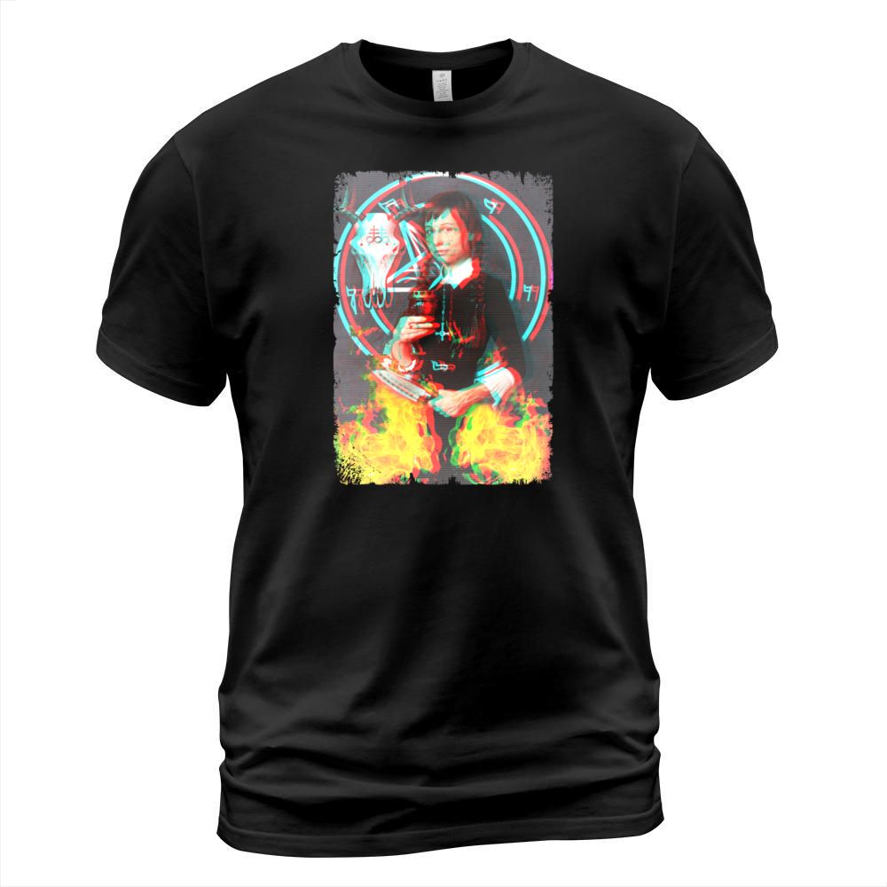 Horror Pagan Girl Aesthetic Satanism Dark Art Men's T-Shirt
