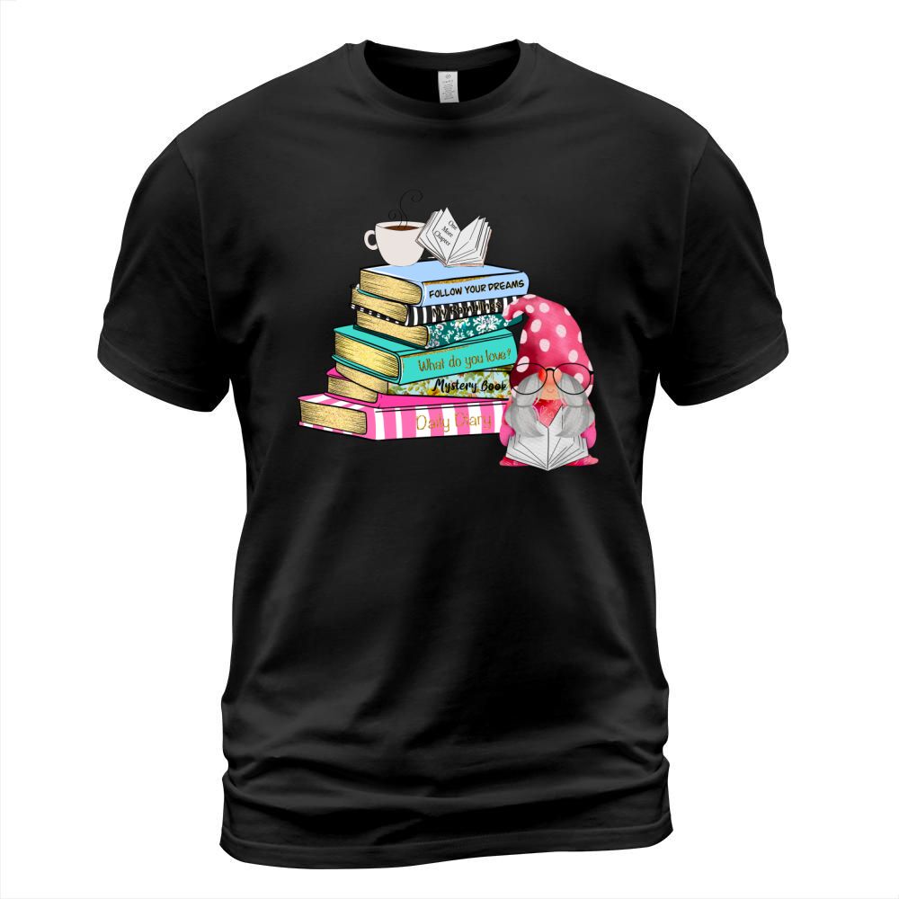 Gnome reading books T-Shirt Unisex