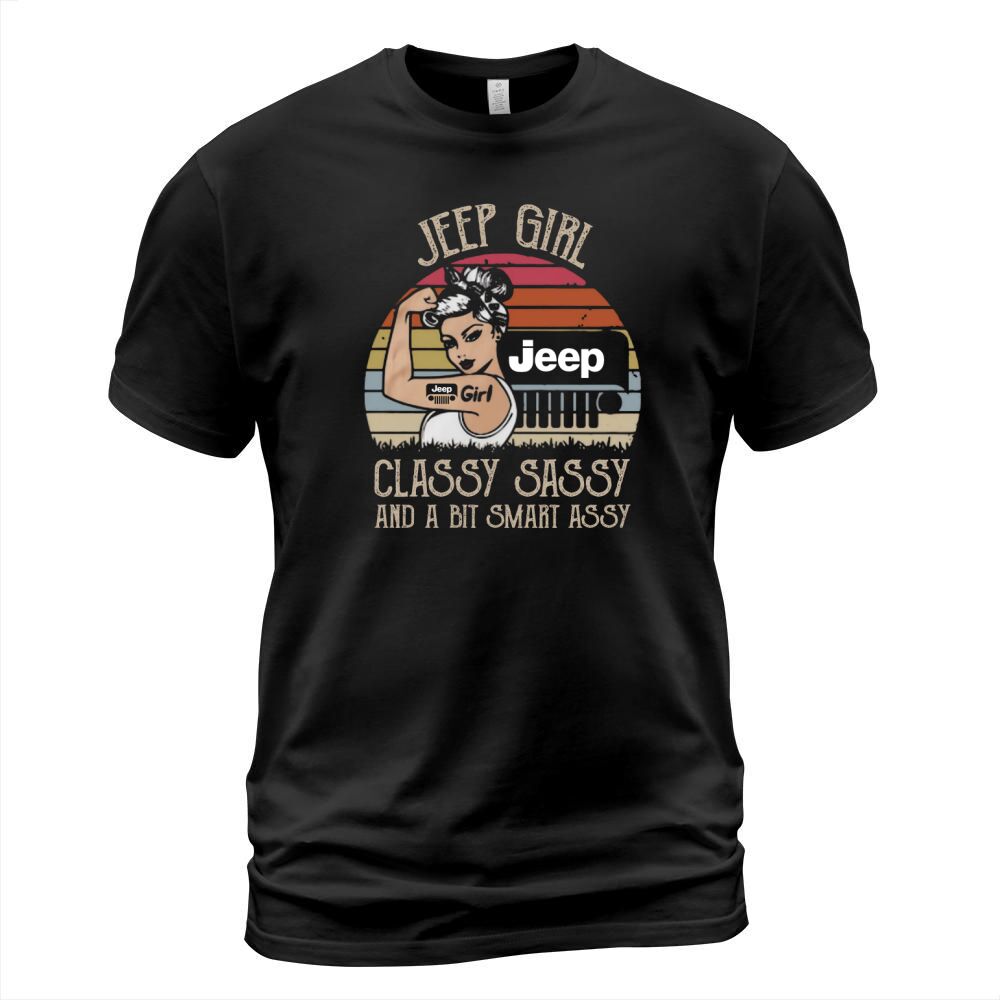 Jeep girl classy sassy and a bit smart assy vintage shirt Men's T-Shirt