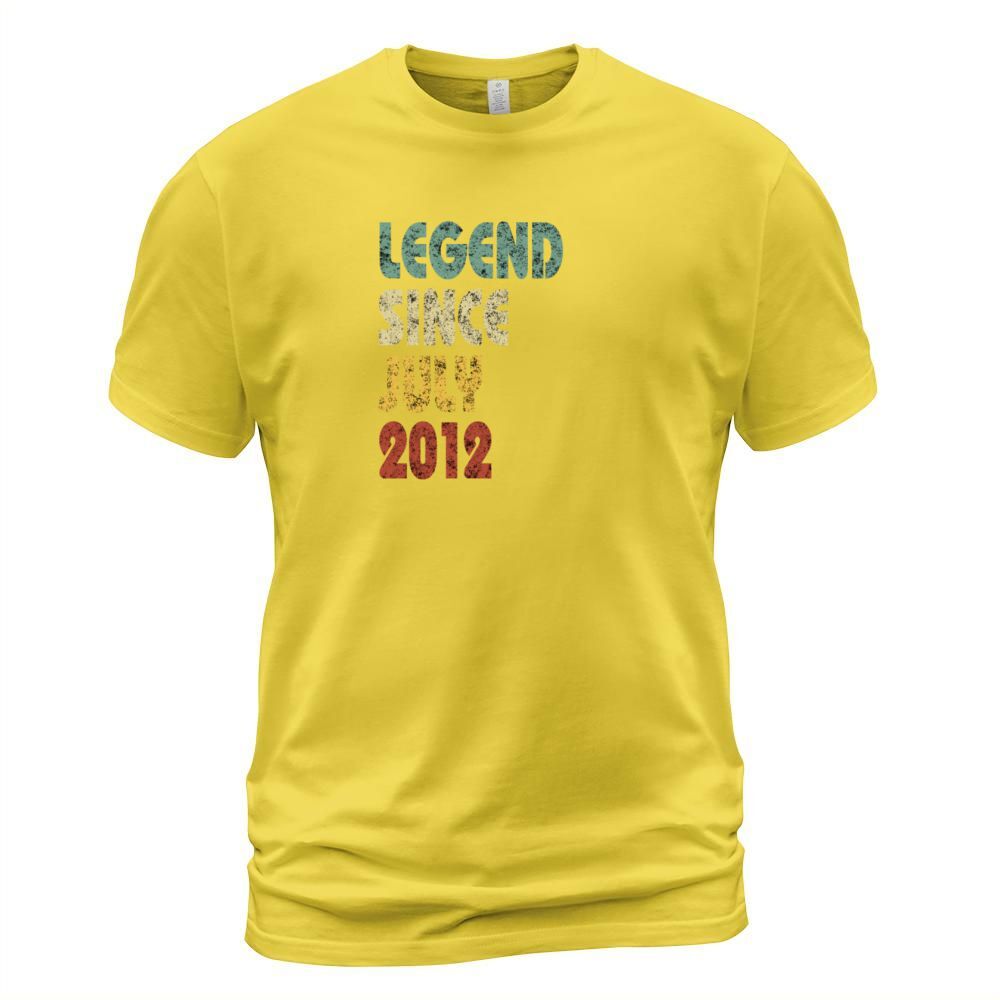 Retro Legend Since July 2012 Born In Funny Quote Men's T-Shirt