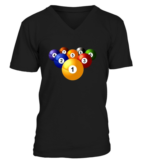 Billiard TShirt V-Neck T-shirt