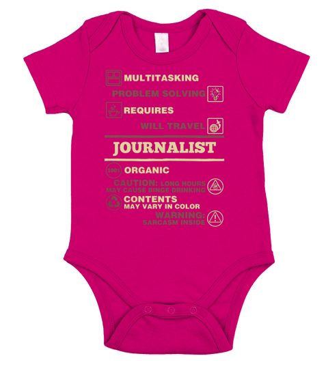 JOURNALIST Short Sleeve Baby One-Piece