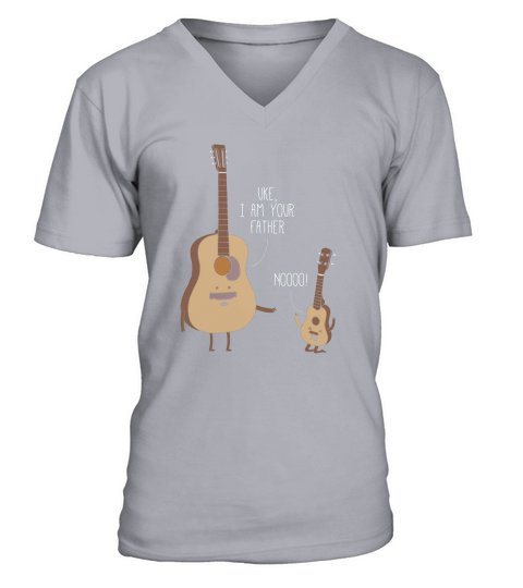 Uke I Am Your Father Shirt Ukulele Guitar Music V-Neck T-shirt
