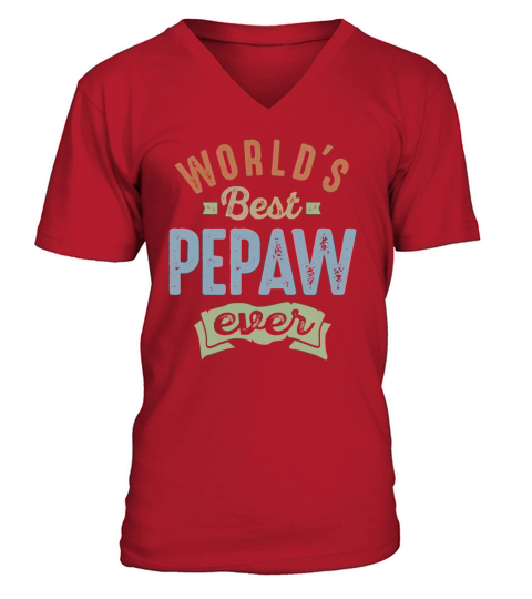 Worlds Best Pepaw V-Neck T-shirt