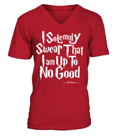 I Solemnly Swear I am Up to No Good V-Neck T-shirt