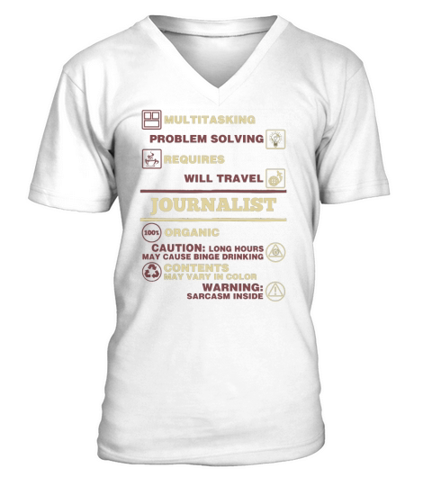 JOURNALIST V-Neck T-shirt