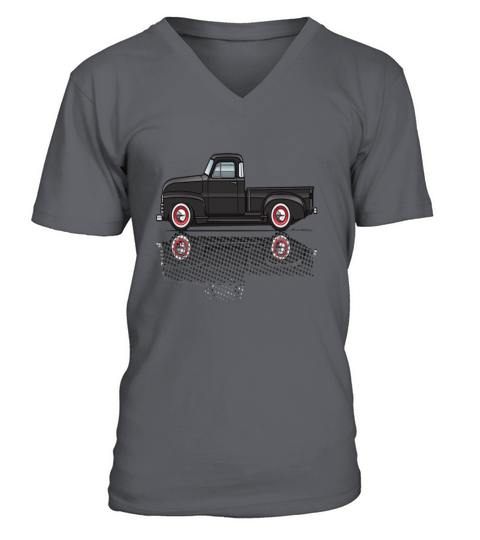 1947-53 Black advance chevy truck - Mens Premium T-Shirt V-Neck T-shirt