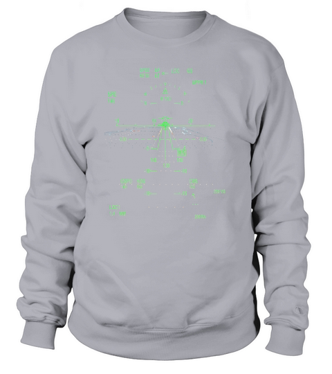 Pilot Aviation Night Runway Vision Sweatshirt Unisex