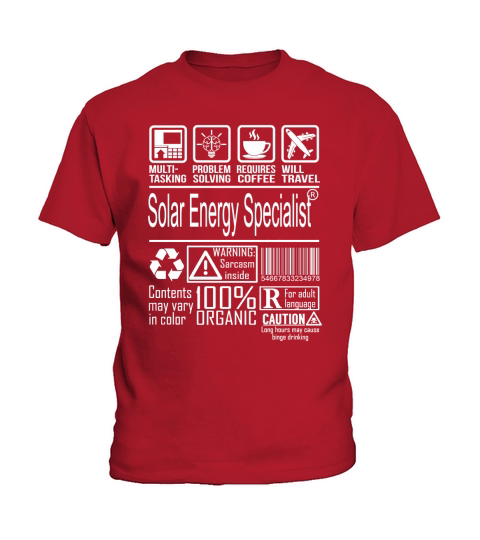 Solar Energy Specialist Multitasking Job Shirts Kids T-Shirt
