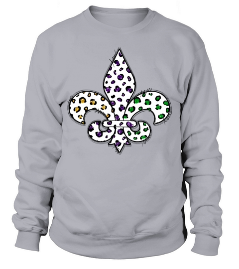 FleurDeLis Mardi Gras Sweatshirt Unisex