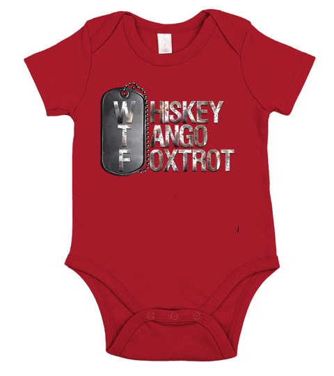 Veteran Whiskey Tango Foxtrot Short Sleeve Baby One-Piece