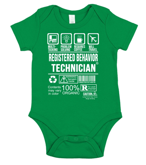 Registered Behavior Technician Short Sleeve Baby One-Piece