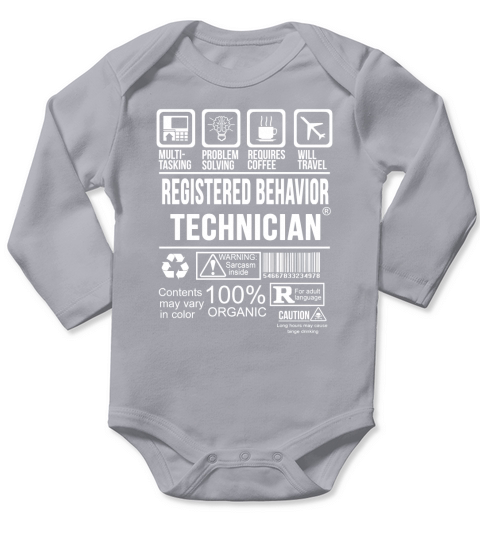 Registered Behavior Technician Long Sleeve Baby One-Piece
