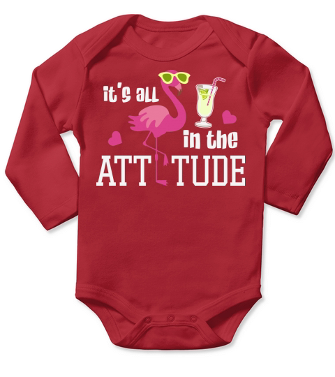 Its All In The Attitude Summer Long Sleeve Baby One-Piece