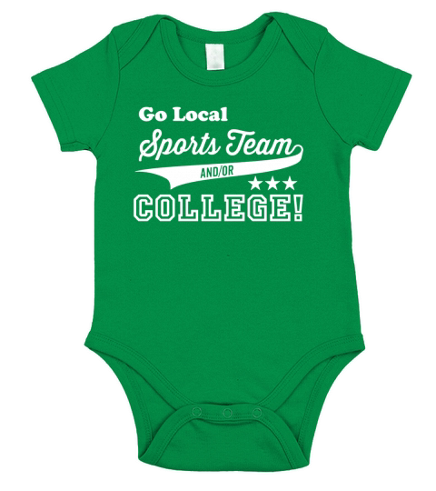Go Local Sports Team And Or College Short Sleeve Baby One-Piece