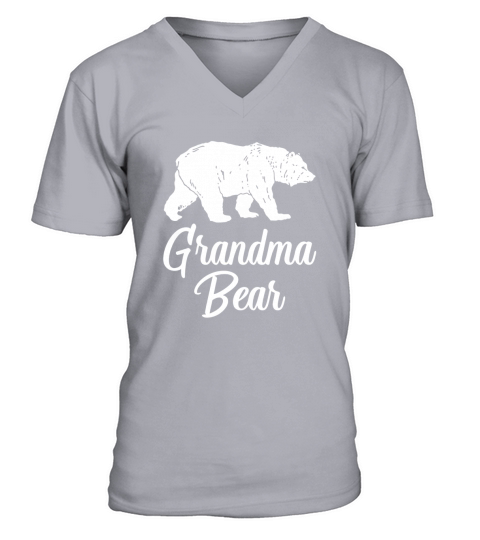 Grandma Bear V-Neck T-shirt