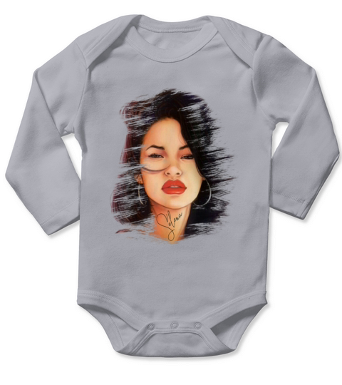 Selenas face Long Sleeve Baby One-Piece
