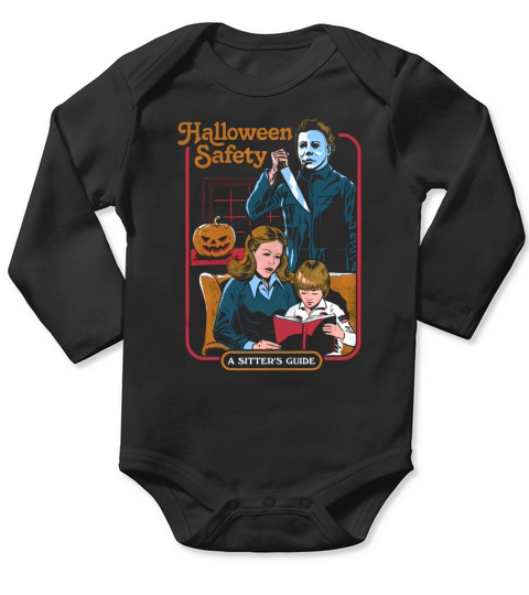 A Sitter Guide Halloween Safety Long Sleeve Baby One-Piece