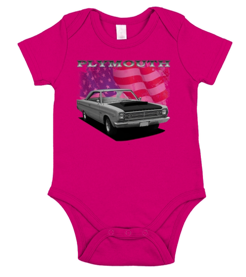 1966 Plymouth Belverede II Silver Short Sleeve Baby One-Piece