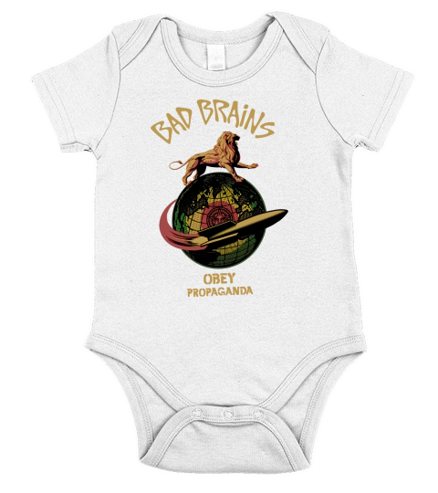 Bad Brains Obey Propacanda Logo Short Sleeve Baby One-Piece