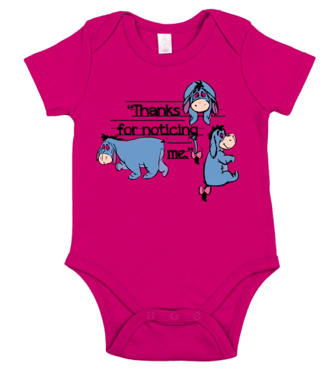 Eeyore Thank For Noticing Me Short Sleeve Baby One-Piece
