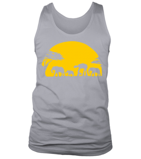 Elephants And Imperial Walker Across African Safari Tank Top Unisex