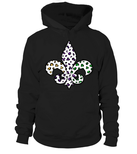 FleurDeLis Mardi Gras Hoodie Unisex