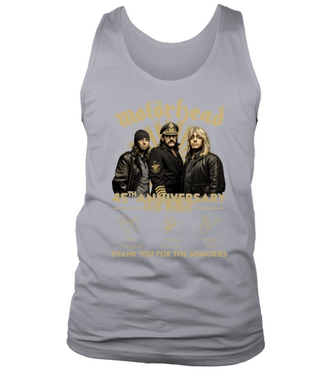 Motorhead 45th anniversary 1975 2020 thank you for the memories Tank Top Unisex