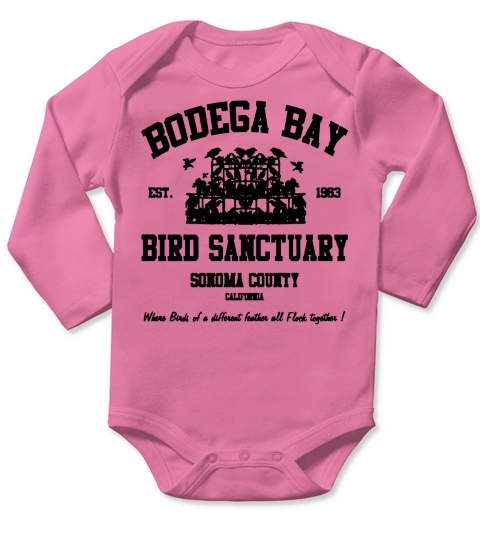 Bodega Bay Bird Sanctuary Long Sleeve Baby One-Piece
