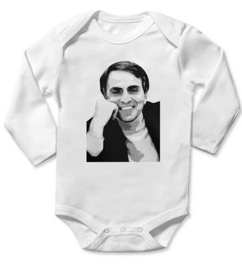 Carl Sagan Long Sleeve Baby One-Piece