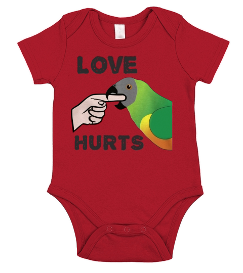 Love Hurts - Senegal Parrot T-Shirt Short Sleeve Baby One-Piece