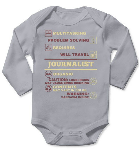 JOURNALIST Long Sleeve Baby One-Piece