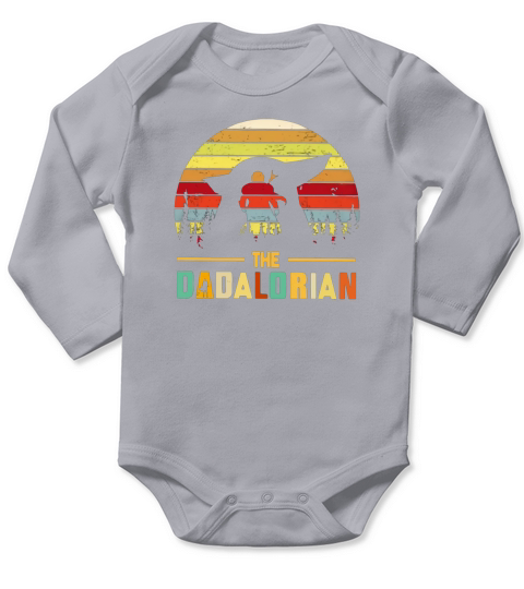 The Dadalorian Vintage Shirtn Long Sleeve Baby One-Piece
