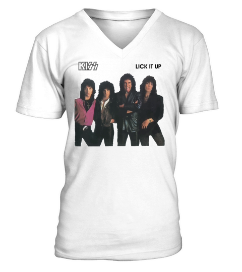Lick it up Kiss V-Neck T-shirt