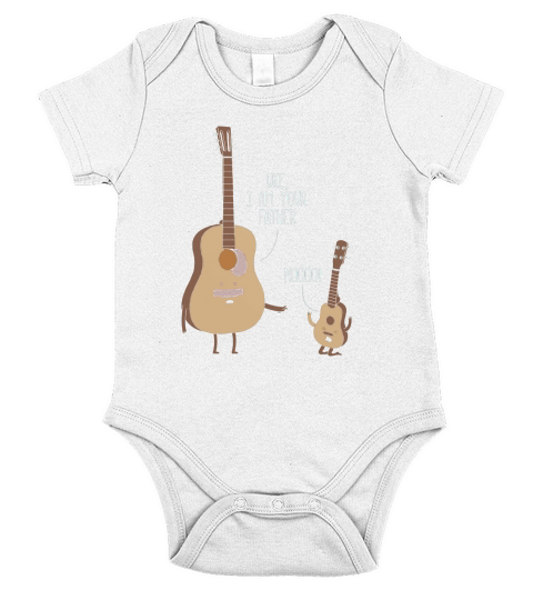Uke I Am Your Father Shirt Ukulele Guitar Music Short Sleeve Baby One-Piece