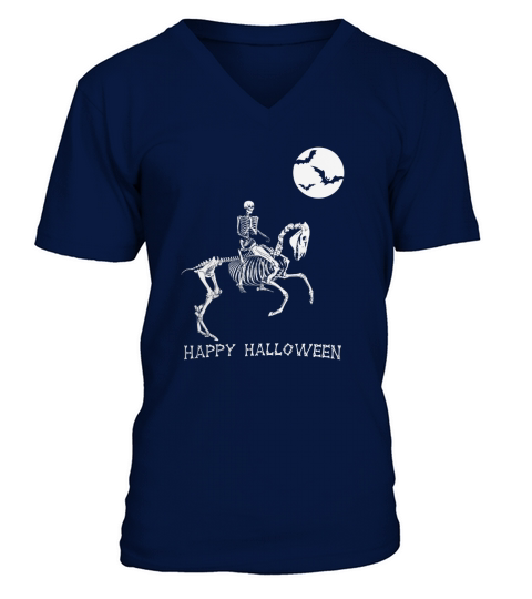 HORSE HALLOWEEN V-Neck T-shirt