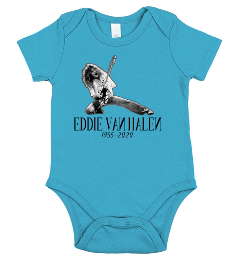 Eddie Van Halen Perform Short Sleeve Baby One-Piece