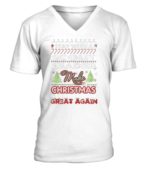 SCOUT LEADER Christmas V-Neck T-shirt