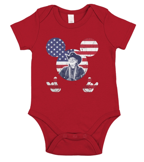 Willie Nelson Short Sleeve Baby One-Piece