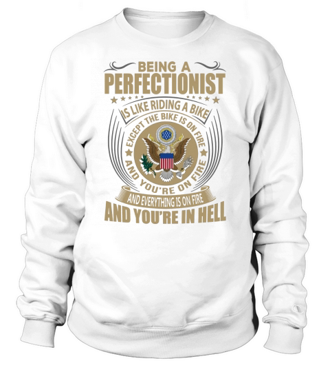 Being a Perfectionist like Riding a Bike Job Title Shirts Sweatshirt Unisex