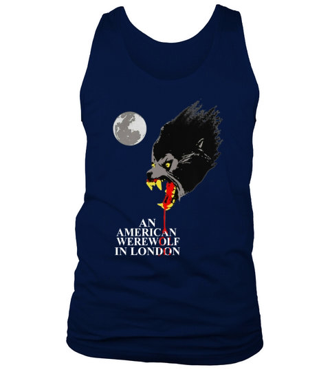 Vintage An American Werewolf In London Art Tank Top Unisex