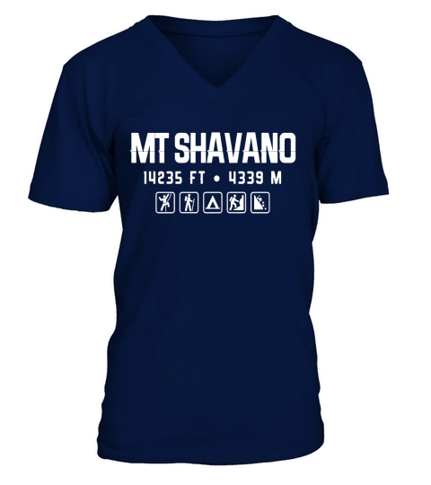 Mt. Shavano Colorado Mountain 14er Shirt V-Neck T-shirt