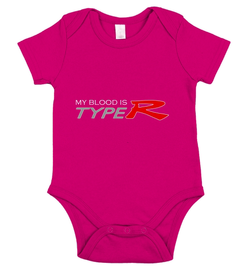 blood type is R Tshirt Short Sleeve Baby One-Piece