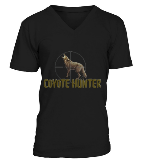 Coyote Hunter Shirt T-Shirt V-Neck T-shirt