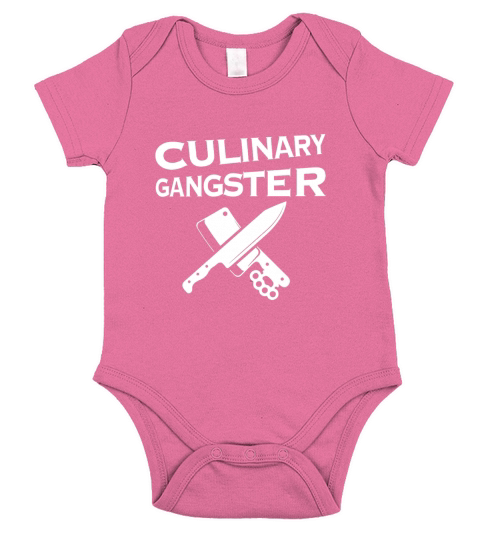 culinary gangster funny cooking chef t shirt gifts for men Short Sleeve Baby One-Piece