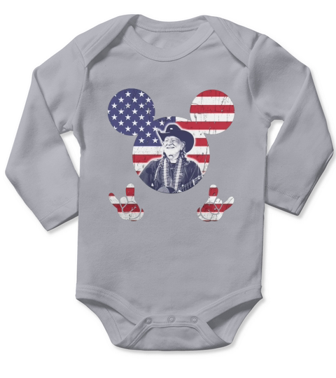 Willie Nelson Long Sleeve Baby One-Piece