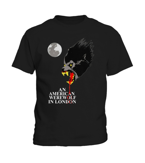 Vintage An American Werewolf In London Art Kids T-Shirt