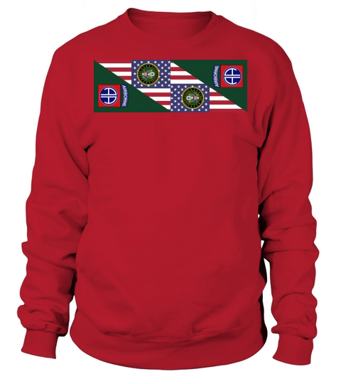 Us Army 82nd Airborne Division Garden Flag Sweatshirt Unisex